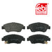 Genuine FEBI Front Brake Discs & Pads Set Vented for Honda Civic Febi Bilstein  - Dynamic Drive