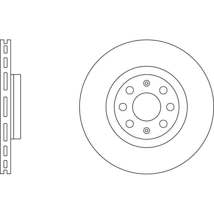 Genuine APEC Front Brake Discs & Pads Set Vented for Opel Adam