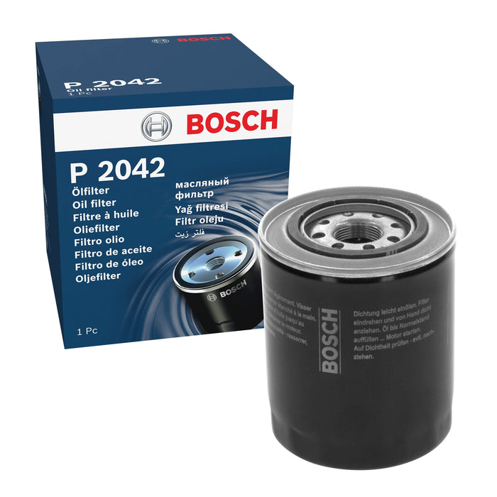 Genuine Bosch Car Oil Filter P2042 fits Mitsubishi L200 TDiC - 2.5 - 01-05 09864