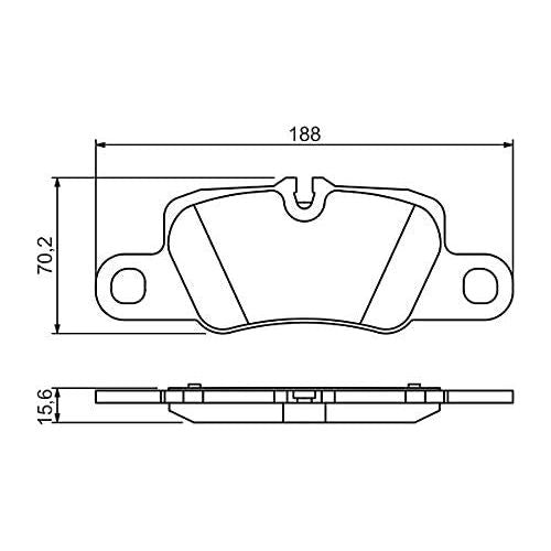 Genuine Bosch Brake Pad Set Bp1353 fits Porsche Panamera TDi - 3.0 - 11-16 09864