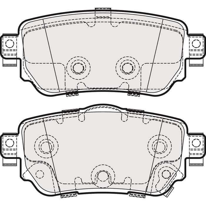 Genuine APEC Rear Brake Discs & Pads Set Solid for Nissan Qashqai Apec  - Dynamic Drive