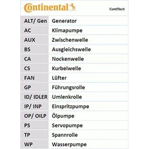 Genuine Continental ContiTech Timing Belt Kit fits IvecoCitroen 2.5 Inj Pump CT6 ContiTech  - Dynamic Drive