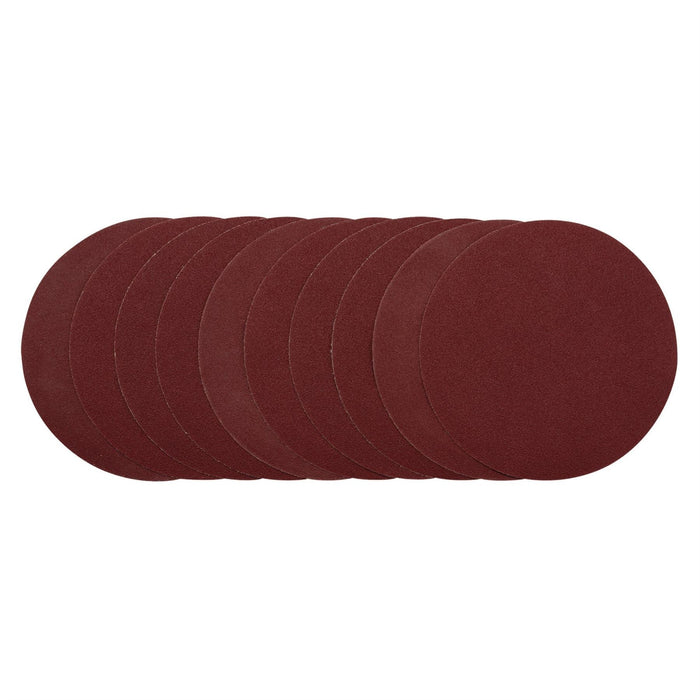 Draper Sanding Discs, 200mm, 80 Grit (Pack of 10) 10232