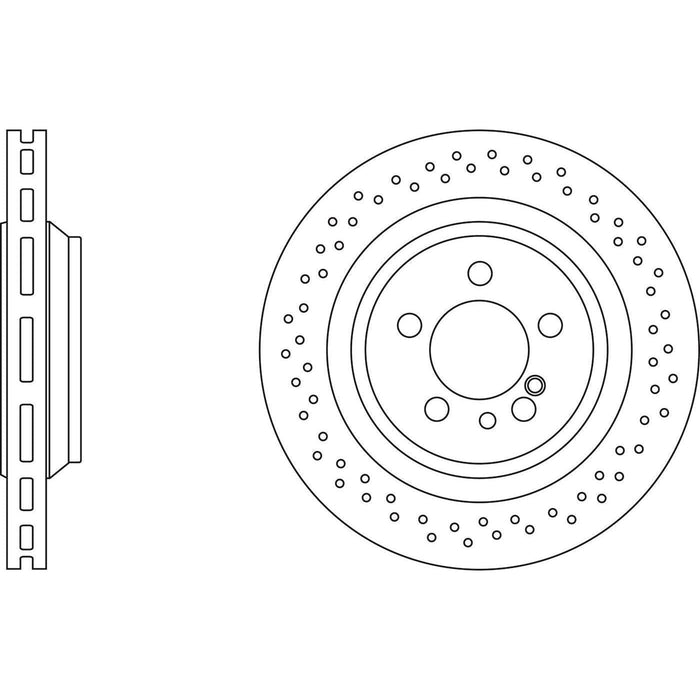 Apec Brake Disc Rear Fits Mercedes Cl Class S