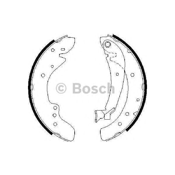 Genuine Bosch Brake Shoe Bs771 fits Peugeot Boxer - 1.9 - 94-02 0986487521