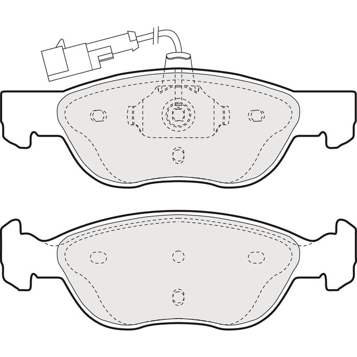 Apec Brake Pads Front Fits Fiat Barchetta Bravo