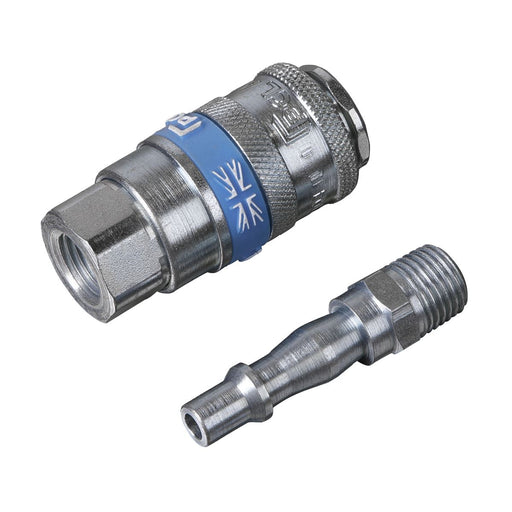 AIR TOOL COUPLING KIT 2PC 1/4inchBSP PCL  - Dynamic Drive