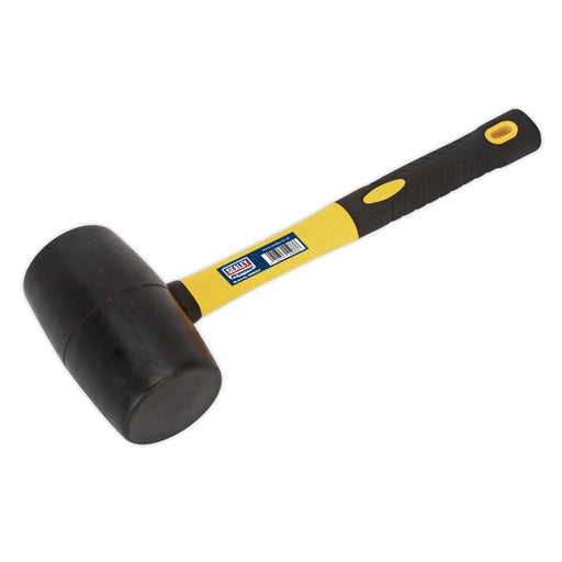 Sealey Rubber Mallet 2lb with Fibreglass Shaft RMB200 Sealey  - Dynamic Drive