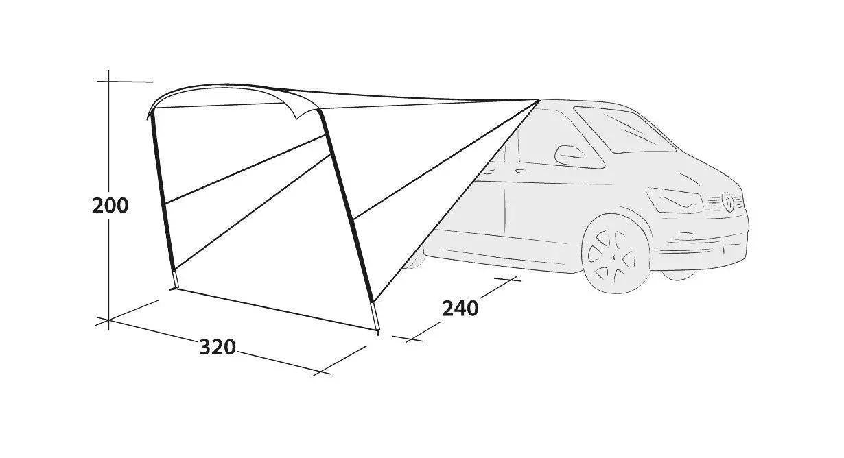 Outwell Vehicle Touring Canopy Shelter - For Motorhomes, Campervans & Caravans Outwell  - Dynamic Drive