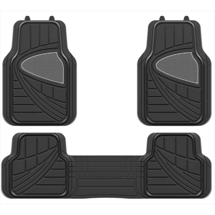 Streetwize Universal Rubber Mat Set - Luxury (With Full Cross Rear) - 4 Piece