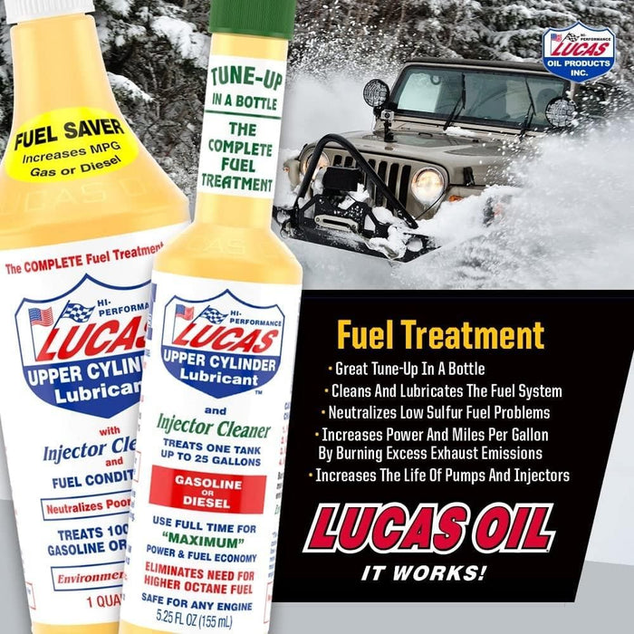 40013 Lucas Oil Injector Cleaner And Fuel TREATMENT 3.79 Litres 10013 (petrol& diesel)