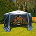 Event Shelter Gazebo 3.6m x 3.6m Outdoor Camping Motorhome Caravan Maypole  - Dynamic Drive