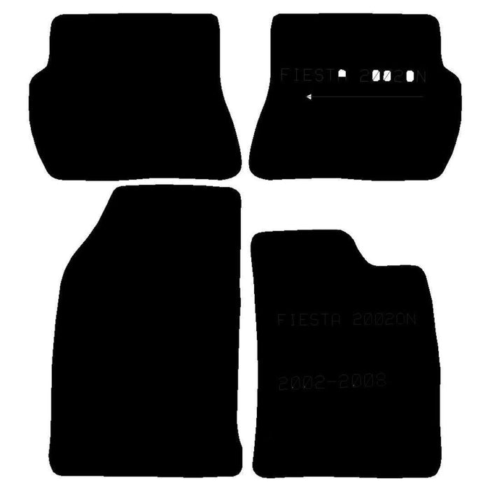 Tailored Rubber Mats for Ford Fiesta Mk6 2002 2003 2004 2005 2006 2007 2008 UKB4C  - Dynamic Drive