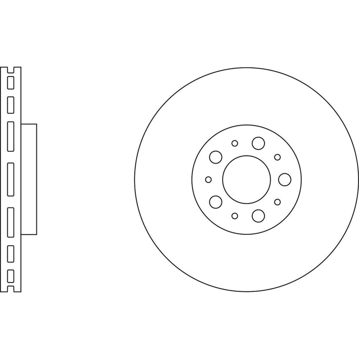 Apec Brake Disc Front Fits Volvo V70