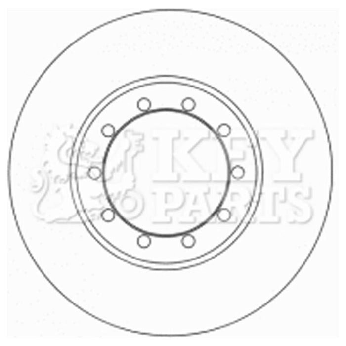 Genuine Key Parts KBD4566 Brake Disc Pair (Rear)