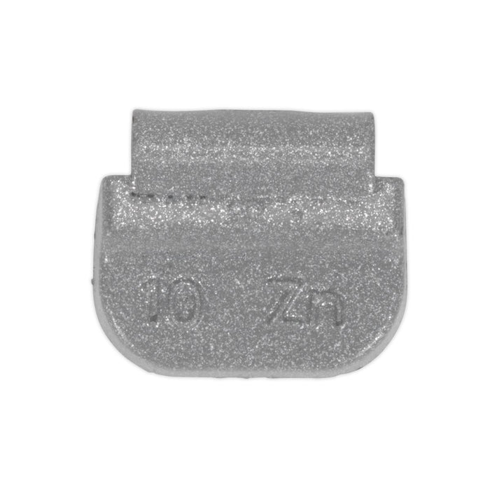 Sealey Wheel Weight 10g Hammer-On Zinc for Steel Wheels Pack of 100 WWSH10 Sealey  - Dynamic Drive