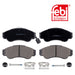 Genuine FEBI Front Brake Discs & Pads Set Vented for Peugeot Boxer Febi Bilstein  - Dynamic Drive