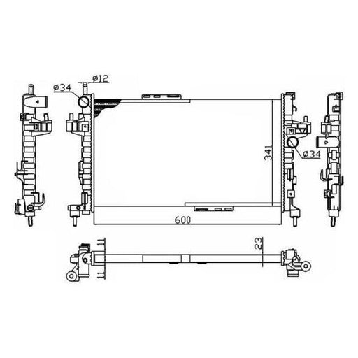 NRF Radiator 54753A NRF  - Dynamic Drive