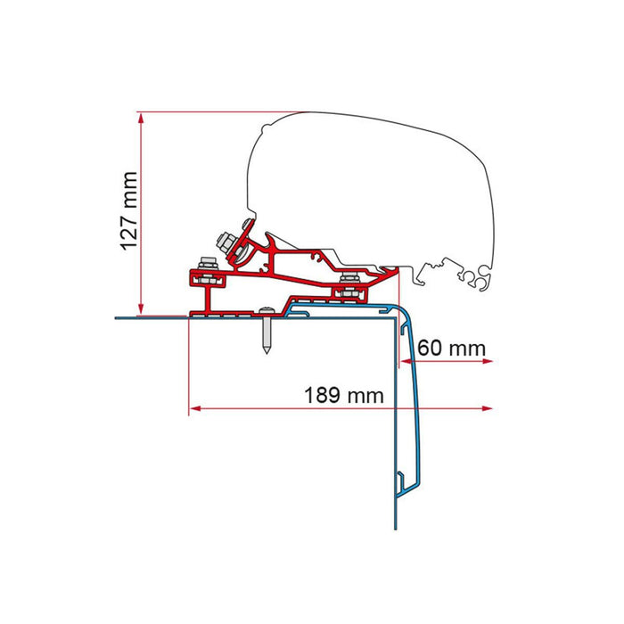 Fiamma Rapido C Line 340 Adapter Kit for Awnings