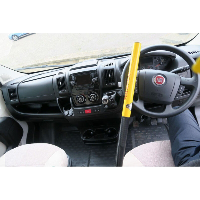 Milenco Commercial Motorhome Van High Security Steering Wheel Lock 0512 Yellow Milenco  - Dynamic Drive