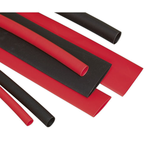 Sealey Heat Shrink Tubing Assortment 95pc 100mm Black & Red HST100BR Sealey  - Dynamic Drive