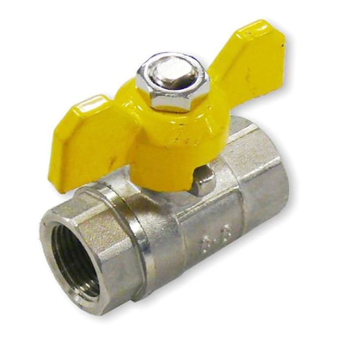 AG Gas Ball Valve Standard Handle 3/8" BSP Female Ports Caravan/Motorhome