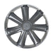 15" Inch GTX Carbon Grey Multi-Spoke Wheel Trim Hub Cap Covers Protectors UKB4C  - Dynamic Drive