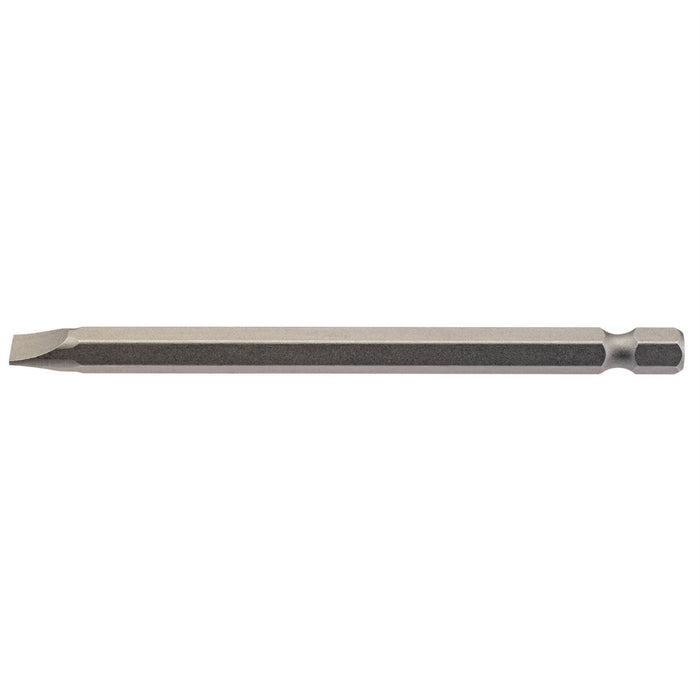 Draper Plain Slot Insert Bit, 6.5mm, 1/4" Hex, 100mm Long (Pack of 1) 64351 Draper  - Dynamic Drive