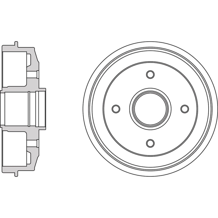 Apec Brake Drum Rear Fits Citroen Xsara Zx Peugeot 306 309