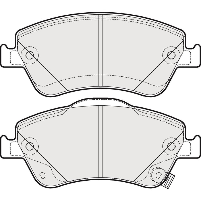 Genuine APEC Front Brake Discs & Pads Set Vented for Toyota Corolla