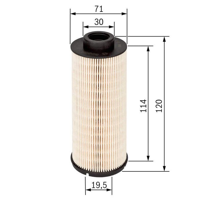 Genuine Bosch Car Fuel Filter N1724 fits Vauxhall Vivaro CDTi - 2.0 - 06-14 1457 Bosch  - Dynamic Drive