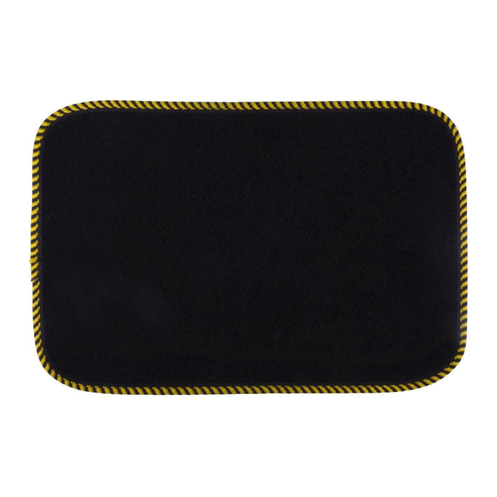 Tailored Black Yellow Trim Carpet Mats fits Ford Transit Courier 14-18 14 15 16 17 18 UKB4C  - Dynamic Drive