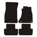 Fully Tailored Black Carpet Car Mats for Audi A4 08 ON Set of 4 With 2 Clips UKB4C  - Dynamic Drive