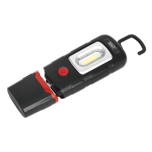 Sealey Rechargeable 360 Inspection Light 3W COB & 1W SMD LED Black Lithium-Polym Sealey  - Dynamic Drive