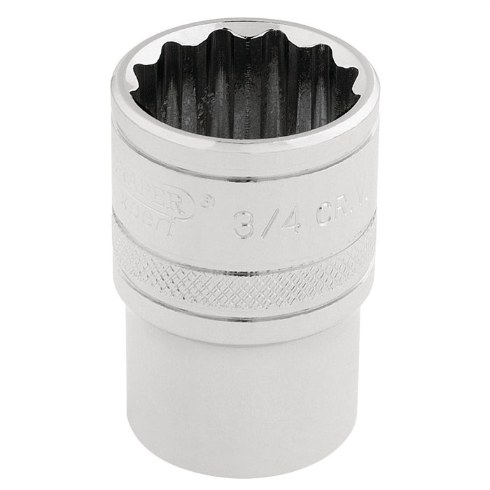 Draper HI-TORQ 12 Point Socket, 1/2" Sq. Dr., 3/4" 33660