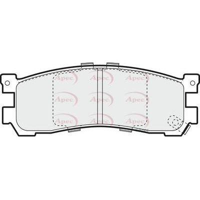 Apec Brake Pads Rear Fits Ford Freda Mazda Bongo Mpv