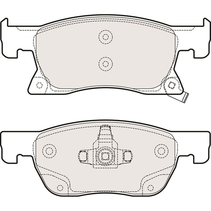 Genuine APEC Front Brake Discs & Pads Set Vented for Opel Astra