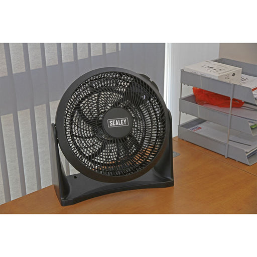 Sealey Desk/Floor Fan 3-Speed 12" 230V SFF12 Sealey  - Dynamic Drive