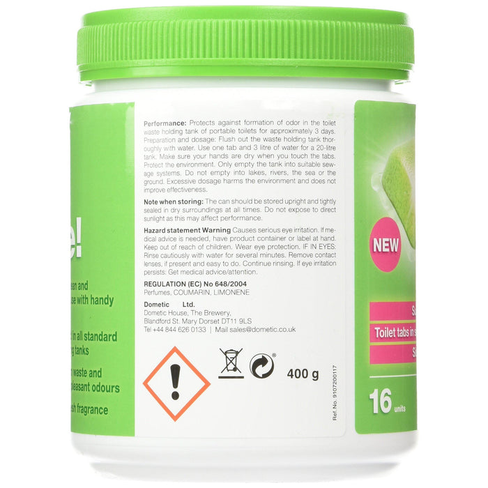 Dometic Green Care Tab individual Tub 16 tabs  (order in mulitiples of 12) Dometic  - Dynamic Drive