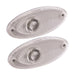 2x Hella Clear White Front Oval Marker Lights Lamps Swift Sterling Abbey Caravan Hella  - Dynamic Drive