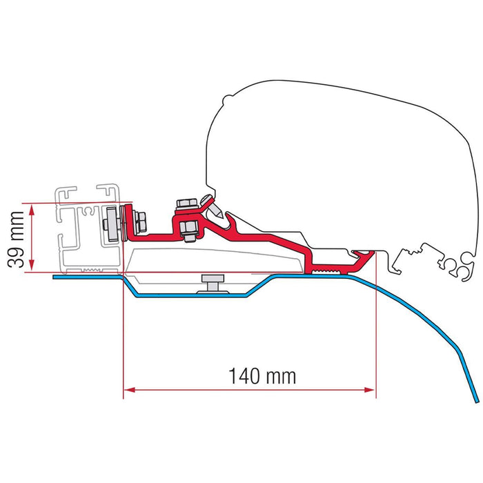 Fiamma Kit Smart Clamp System fits Fiat Ducato F80S