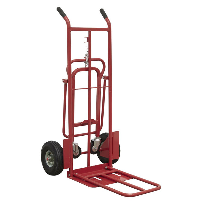 Sack Truck 3-In-1 With Pneumatic Tyres 250Kg Capac Sealey  - Dynamic Drive