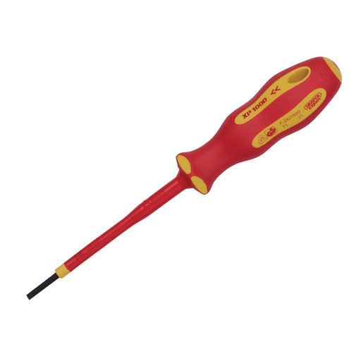 Draper XP1000 VDE Plain Slot Screwdriver, 2.5 x 75mm 64367 Draper  - Dynamic Drive