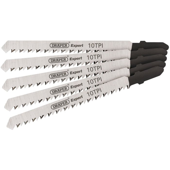 Draper DT101BR Jigsaw Blade Set, 100mm (5 Piece) 81718