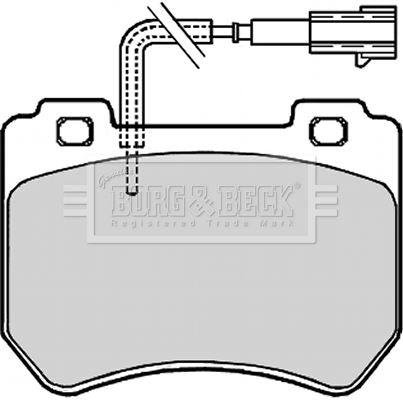 Genuine Borg & Beck Front Brake Pads fits Alfa 159159 Sportwagon 0810 BBP2094 Borg & Beck  - Dynamic Drive