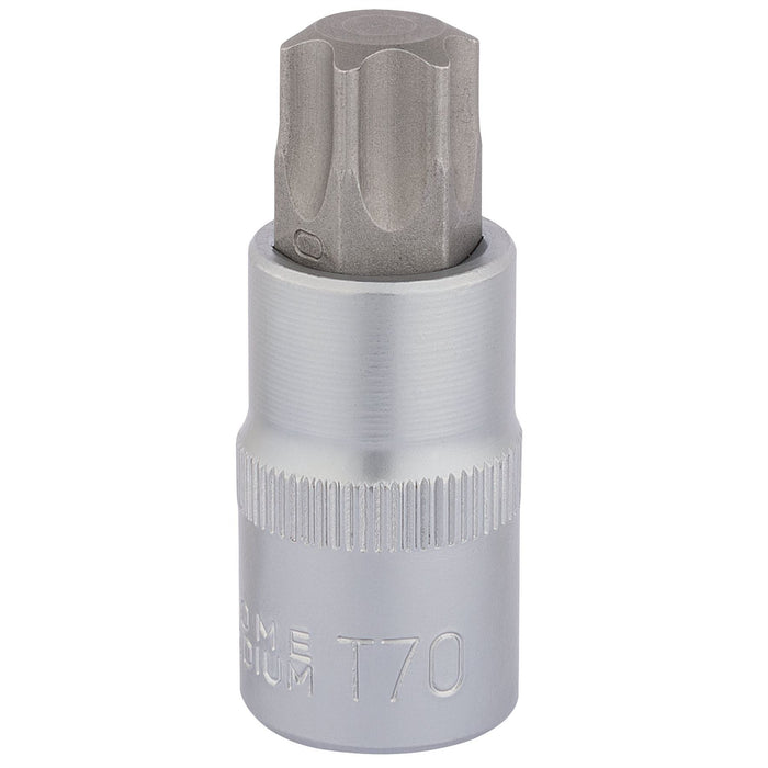 Draper TX-STAR Socket Bit, 1/2" Sq. Dr., T70 x 55mm 16325