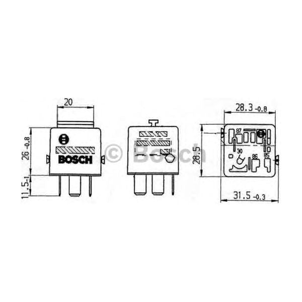 Genuine Bosch Relay fits BMW 6 635i CSi - 3.4 - 87-89 0332019456