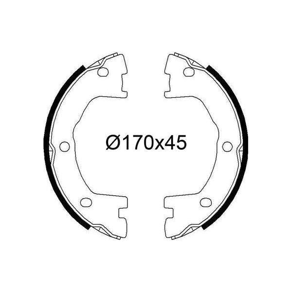 Valeo Drum Brake Shoes 564244 Automotive Part fits Iveco Valeo  - Dynamic Drive