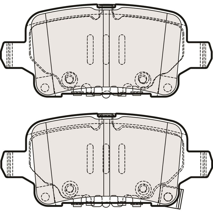 Apec Brake Pads Rear Fits Opel Insignia Vauxhall