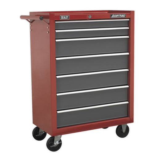 Sealey Rollcab 7 Drawer with Ball-Bearing Slides Red/Grey AP22507BB Sealey  - Dynamic Drive